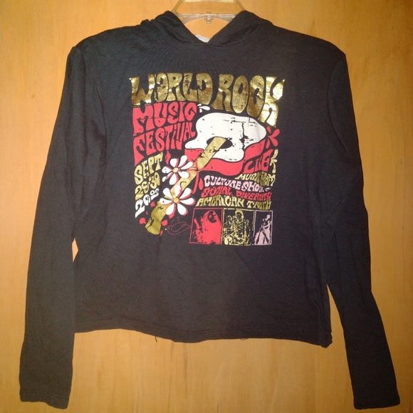 Rock Rebel World Rock Music Festival Sweatshirt Size Large - Picture 1 of 4
